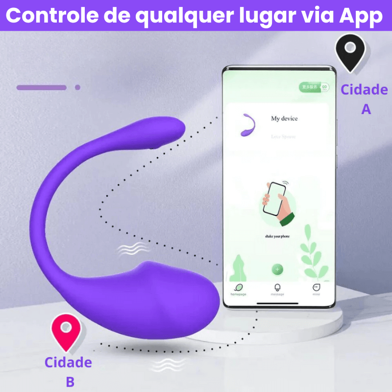 Vibrador Vaginal G-Spot Controlado por App - Prazer à Distância