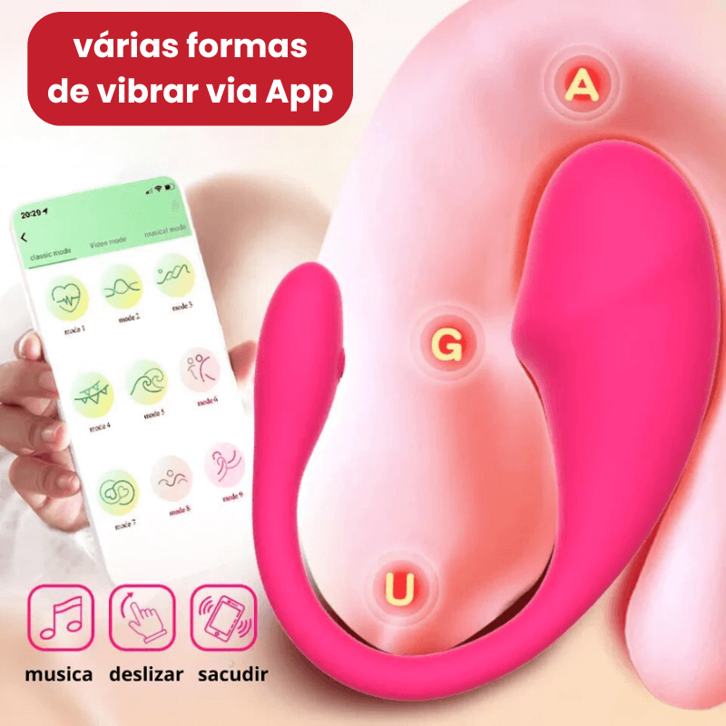 Vibrador Vaginal G-Spot Controlado por App - Prazer à Distância